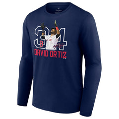 David Ortiz Boston Red Sox Fanatics Stats Resume Long Sleeve T-Shirt for sale