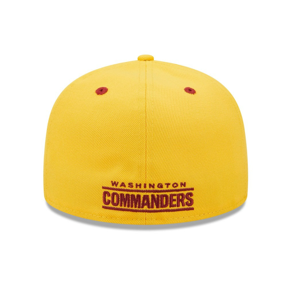Washington Commanders New Era Flipside 2Tone 59FIFTY Fitted Hat Gold/Burgundy - NFL