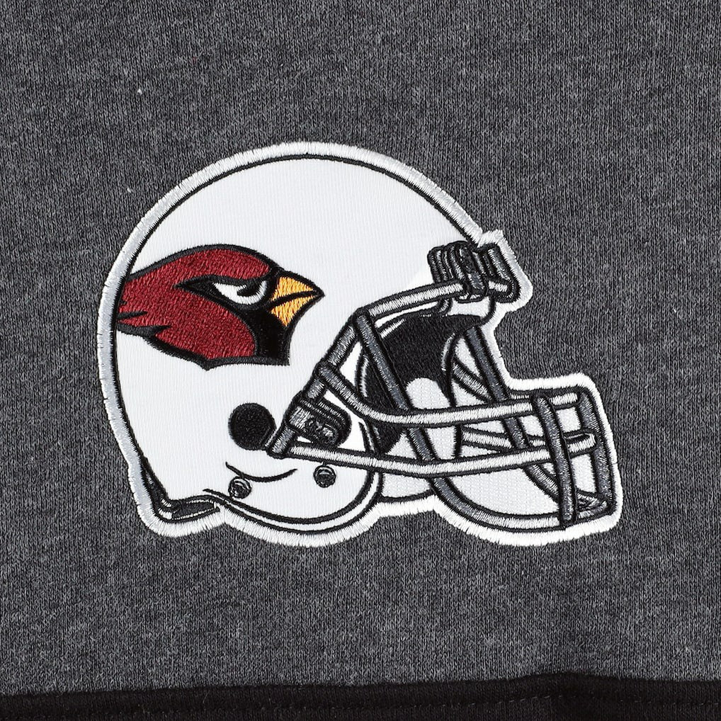 Arizona Cardinals Starter Extreme Pullover Hoodie Heather Charcoal/Cardinal - NFL