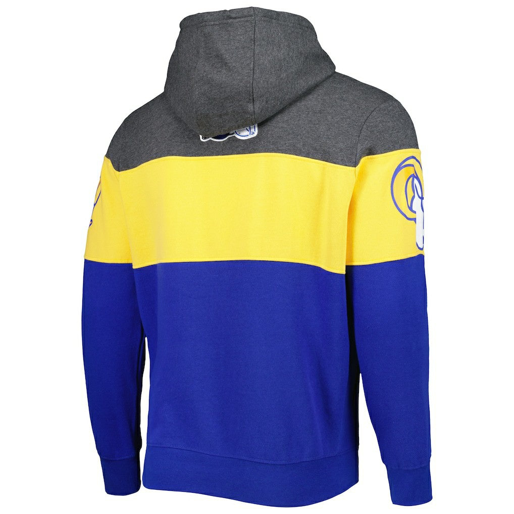 Los Angeles Rams Starter Extreme Pullover Hoodie Heather Charcoal/Royal - NFL