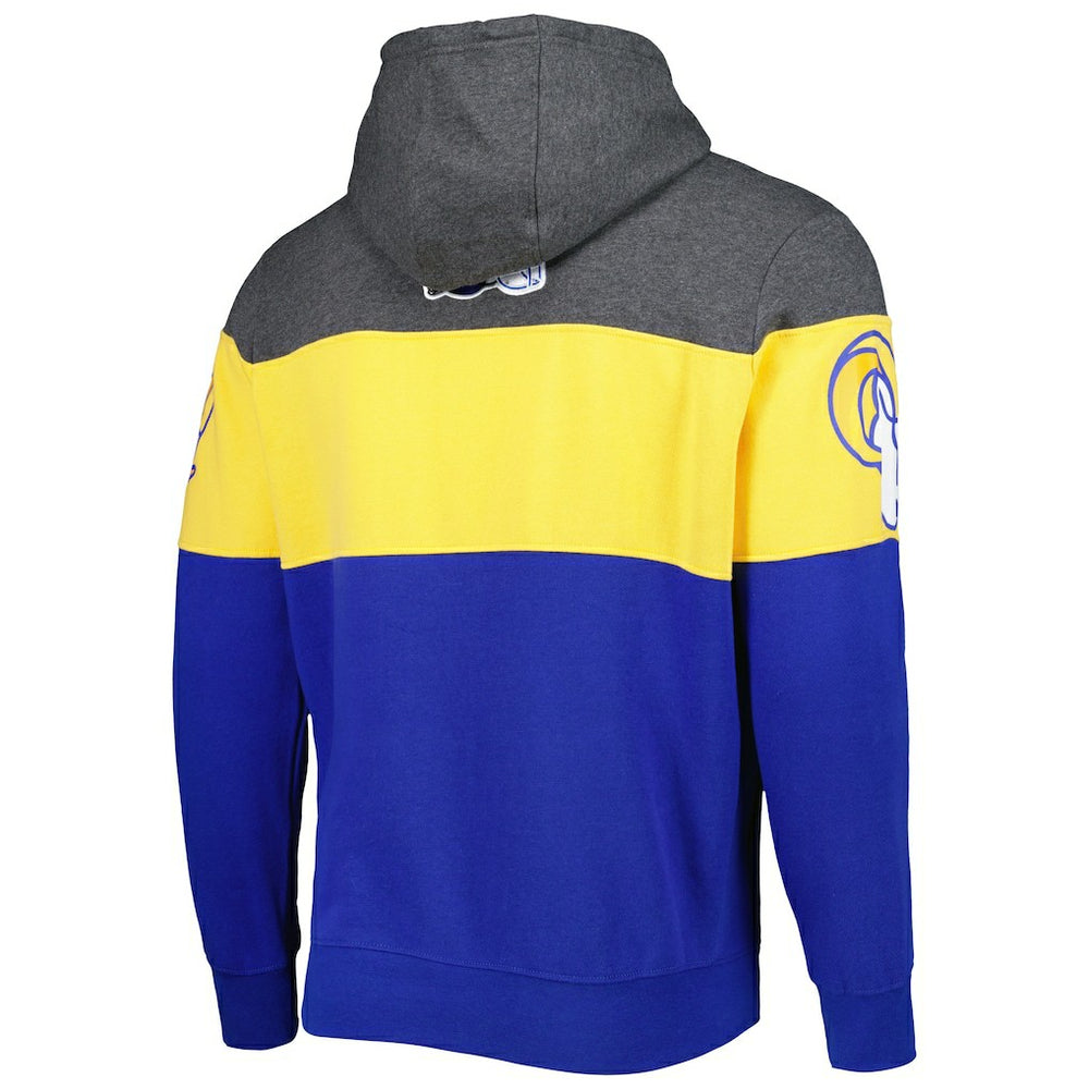 Los Angeles Rams Starter Extreme Pullover Hoodie Heather Charcoal/Royal - NFL