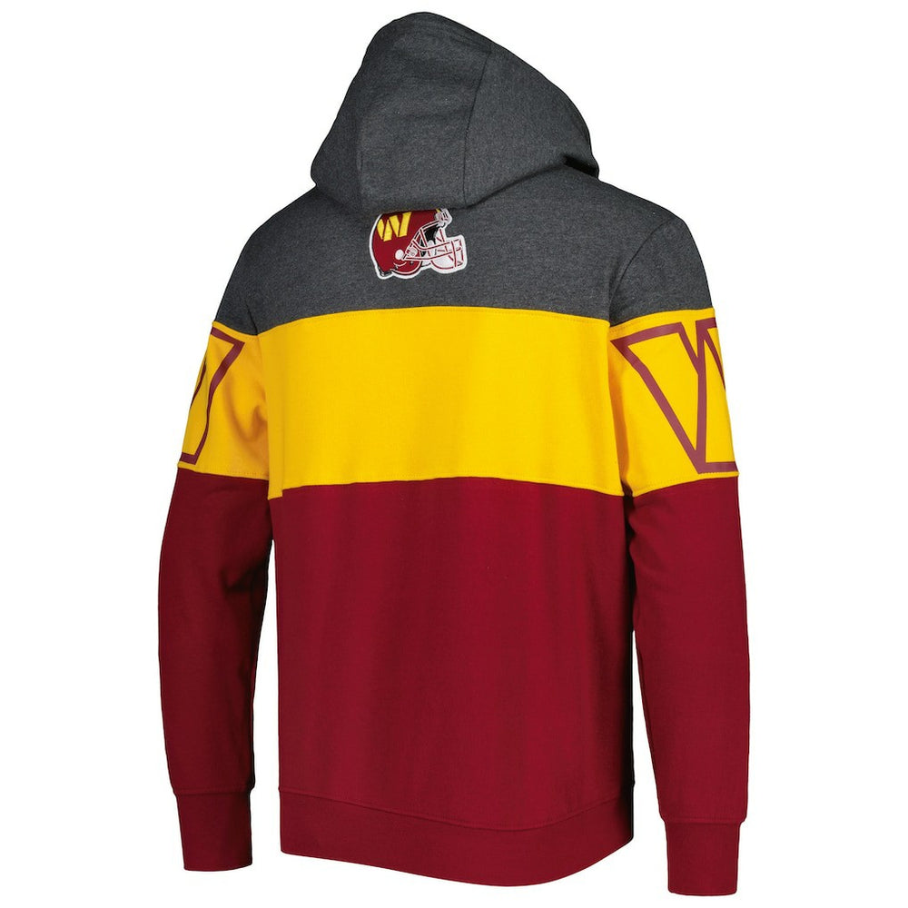 Washington Commanders Starter Extreme Pullover Hoodie Heather Charcoal/Burgundy - NFL