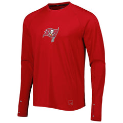 Tampa Bay Buccaneers MSX by Michael Strahan Interval Long Sleeve Raglan T-Shirt Red - NFL