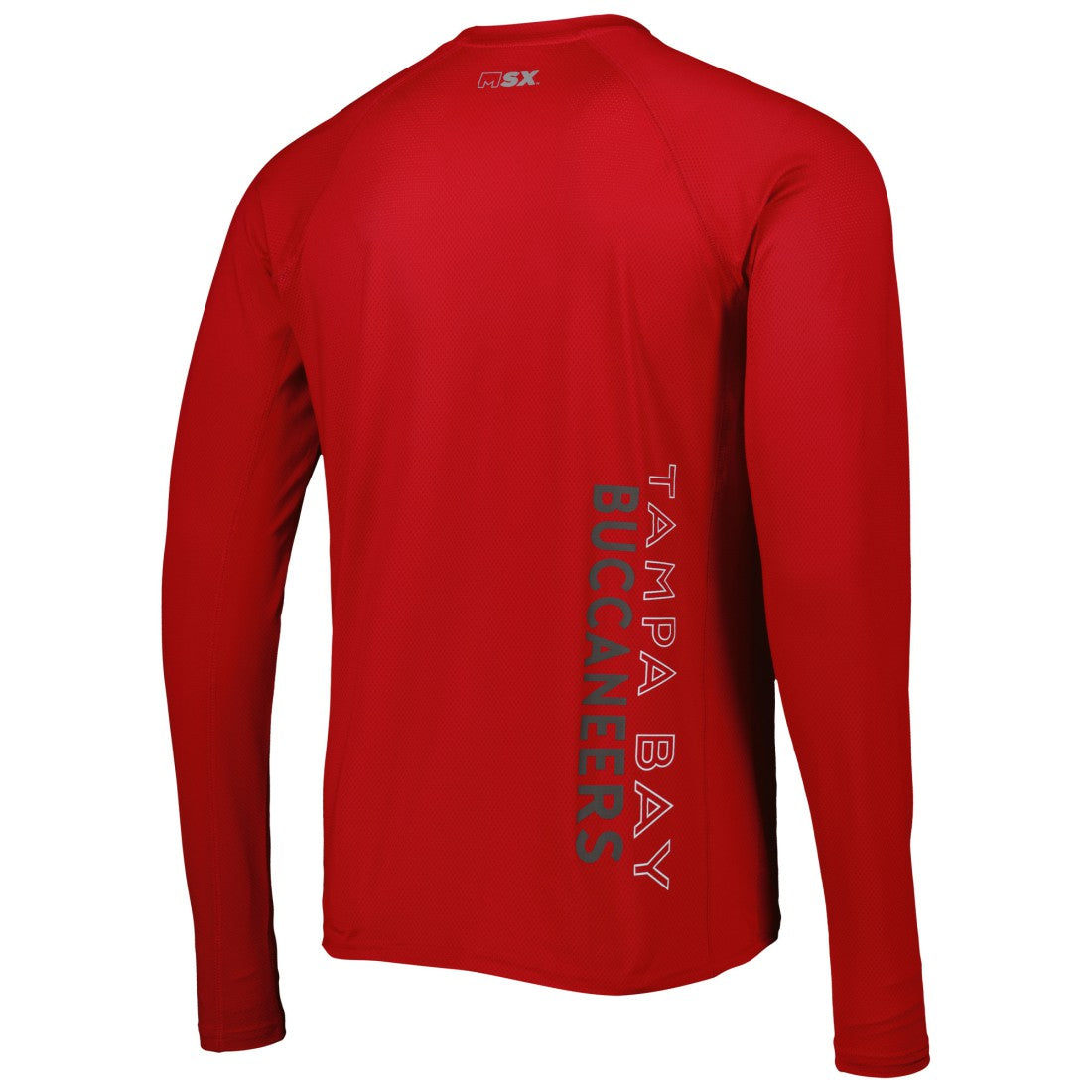 Tampa Bay Buccaneers MSX by Michael Strahan Interval Long Sleeve Raglan T-Shirt Red - NFL
