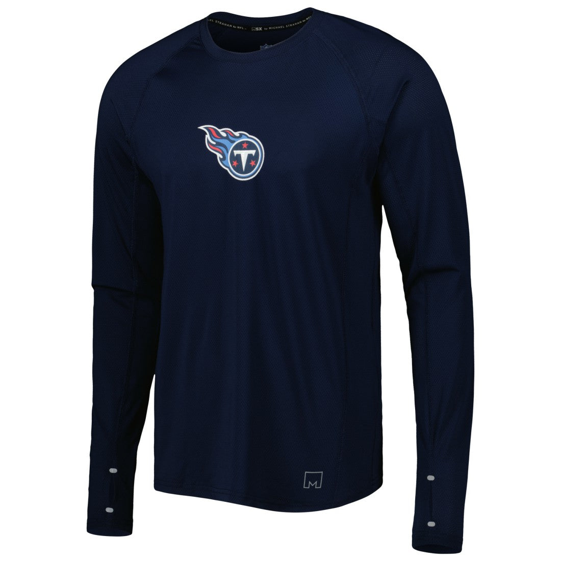 Tennessee Titans MSX by Michael Strahan Interval Long Sleeve Raglan T-Shirt Navy - NFL