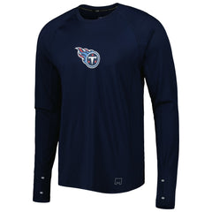 Tennessee Titans MSX by Michael Strahan Interval Long Sleeve Raglan T-Shirt Navy - NFL