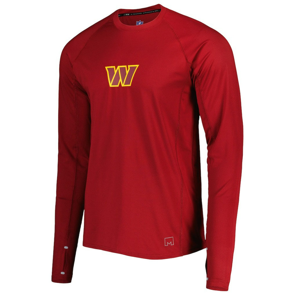 Washington Commanders MSX by Michael Strahan Interval Long Sleeve Raglan T-Shirt Burgundy - NFL