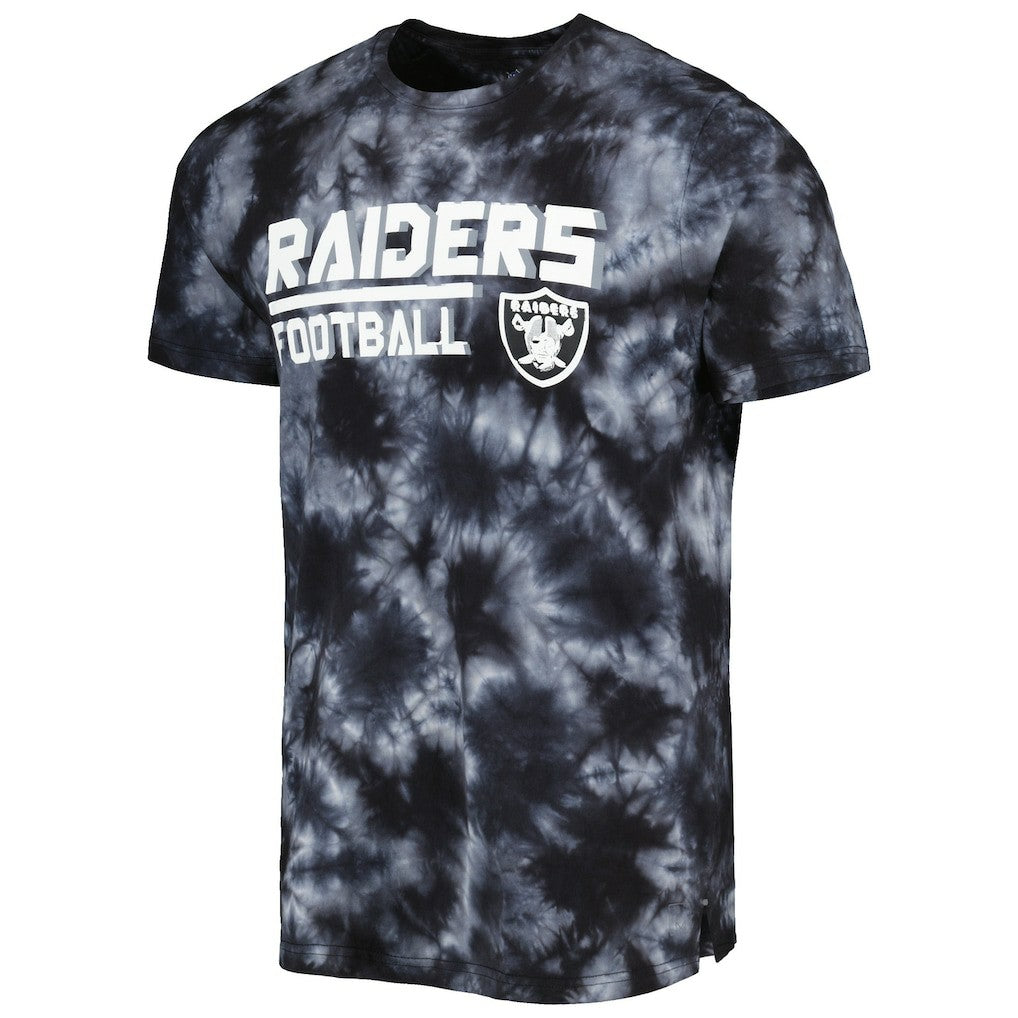 Las Vegas Raiders MSX by Michael Strahan Recovery Tie-Dye T-Shirt Black - NFL