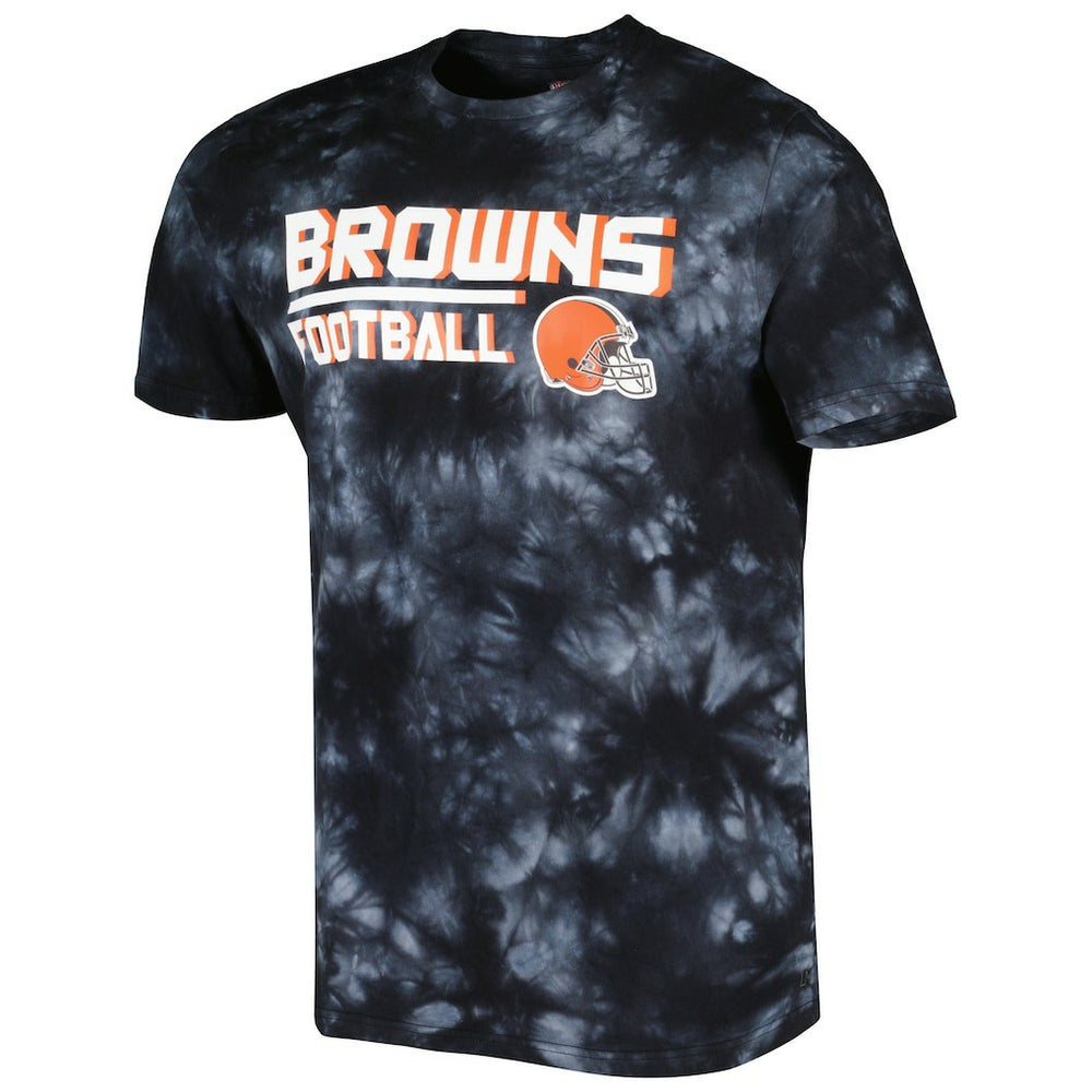 Cleveland Browns MSX by Michael Strahan Recovery Tie-Dye T-Shirt Black - NFL