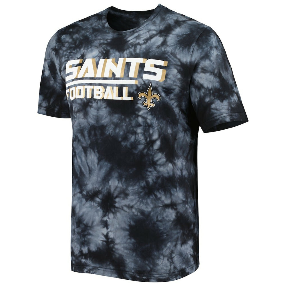New Orleans Saints MSX by Michael Strahan Recovery Tie-Dye T-Shirt Black - NFL