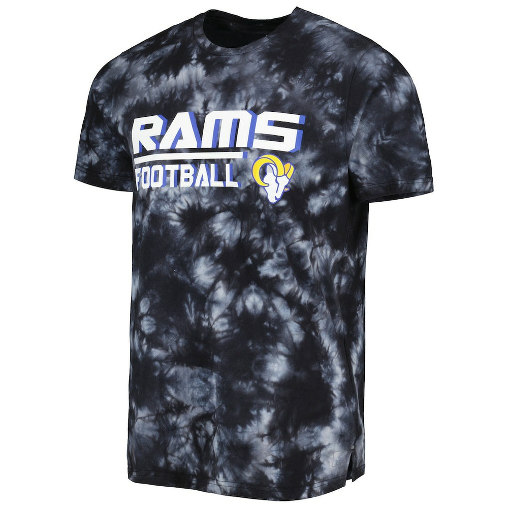 Los Angeles Rams MSX by Michael Strahan Recovery Tie-Dye T-Shirt Black - NFL