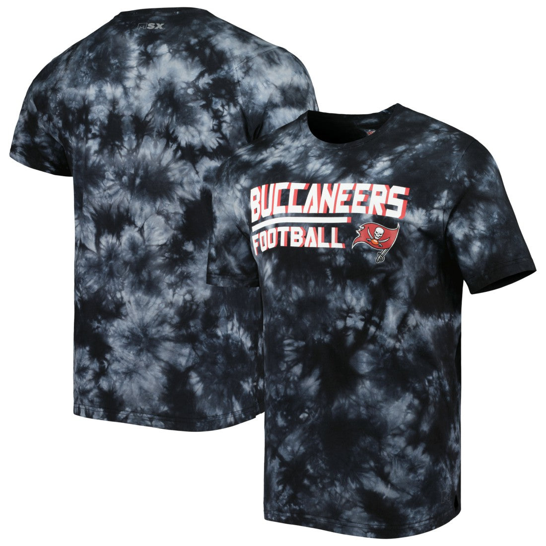 Tampa Bay Buccaneers MSX by Michael Strahan Recovery Tie-Dye T-Shirt Black - NFL