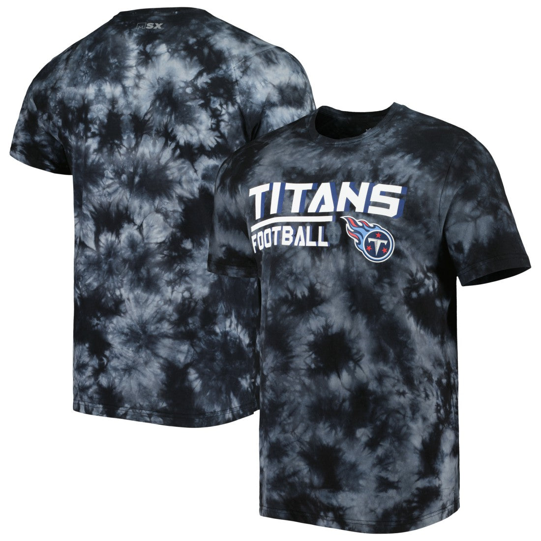 Tennessee Titans MSX by Michael Strahan Recovery Tie-Dye T-Shirt Black - NFL