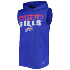 Buffalo Bills MSX by Michael Strahan Relay Sleeveless Pullover Hoodie Royal - NFL