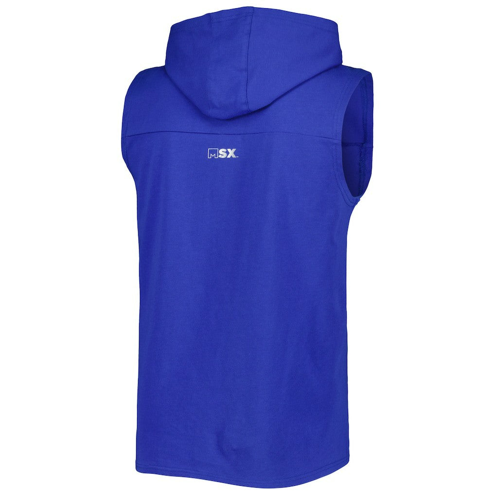 Buffalo Bills MSX by Michael Strahan Relay Sleeveless Pullover Hoodie Royal - NFL