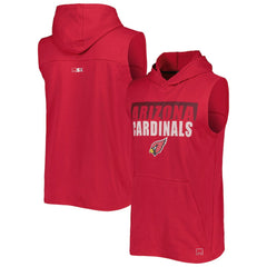 Arizona Cardinals MSX by Michael Strahan Relay Sleeveless Pullover Hoodie Cardinal - NFL