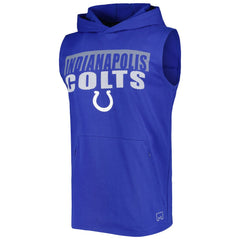 Indianapolis Colts MSX by Michael Strahan Relay Sleeveless Pullover Hoodie Royal - NFL