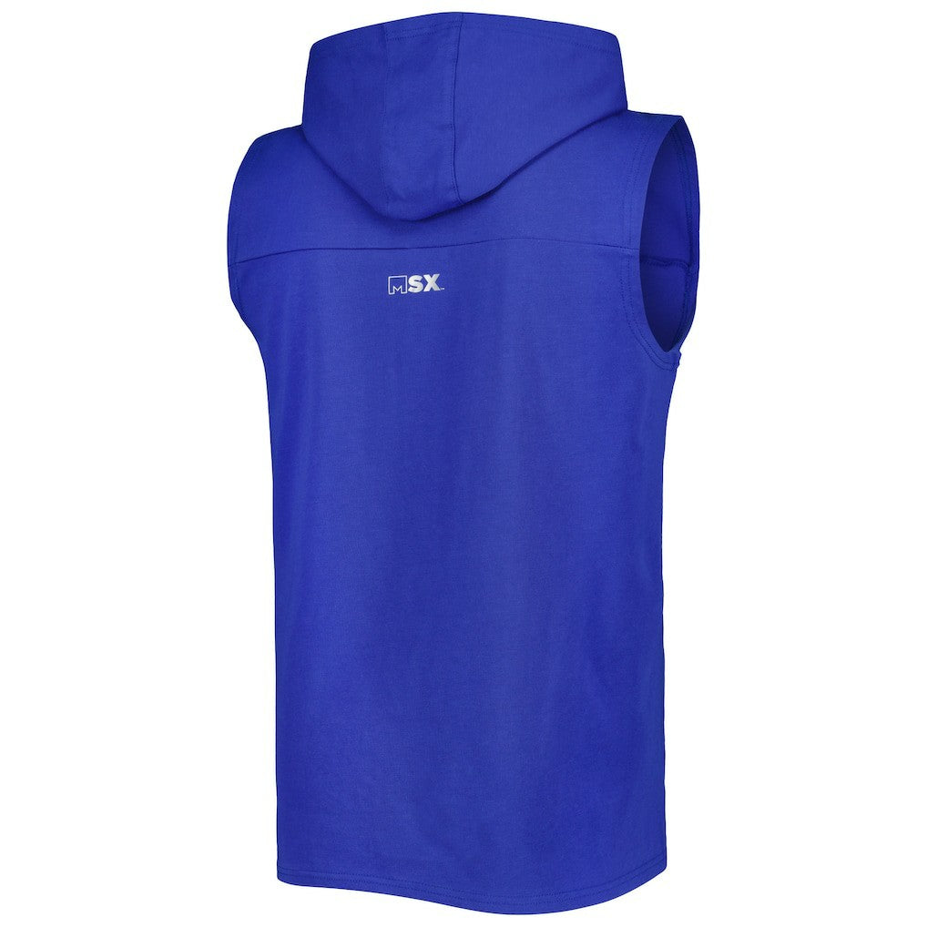 Indianapolis Colts MSX by Michael Strahan Relay Sleeveless Pullover Hoodie Royal - NFL
