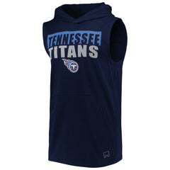 Tennessee Titans MSX by Michael Strahan Relay Sleeveless Pullover Hoodie Navy - NFL
