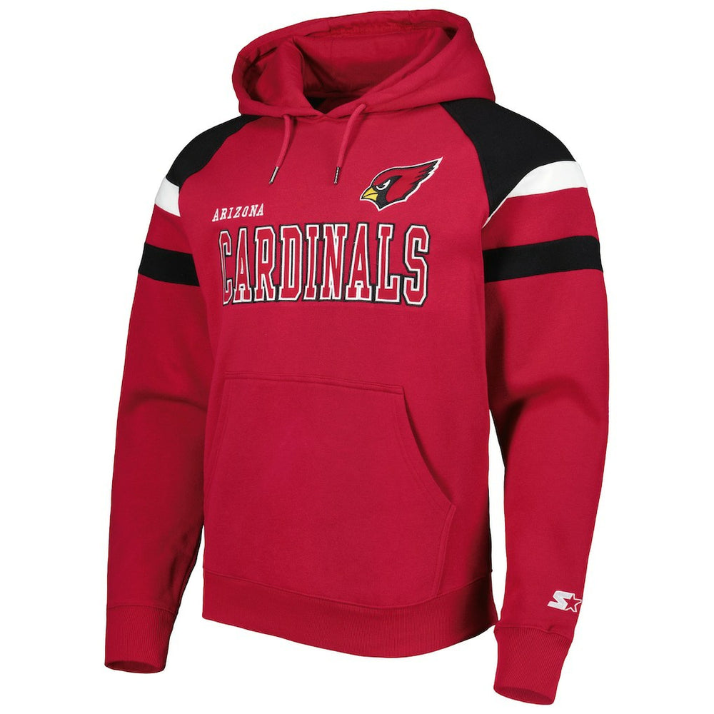 Arizona Cardinals Starter Draft Fleece Raglan Pullover Hoodie Cardinal - NFL