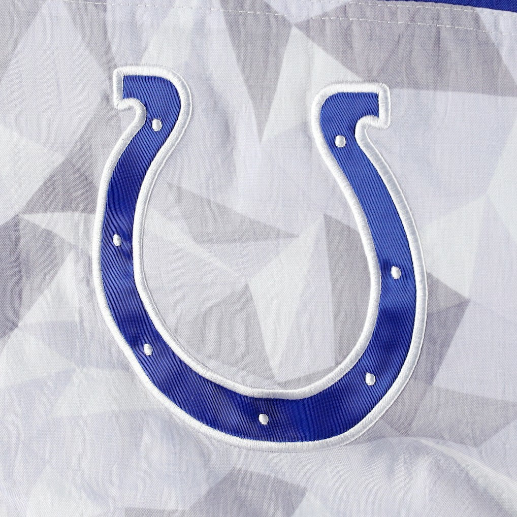 Indianapolis Colts Starter Thursday Night Gridiron Raglan Half-Zip Hooded Jacket White/Royal - NFL