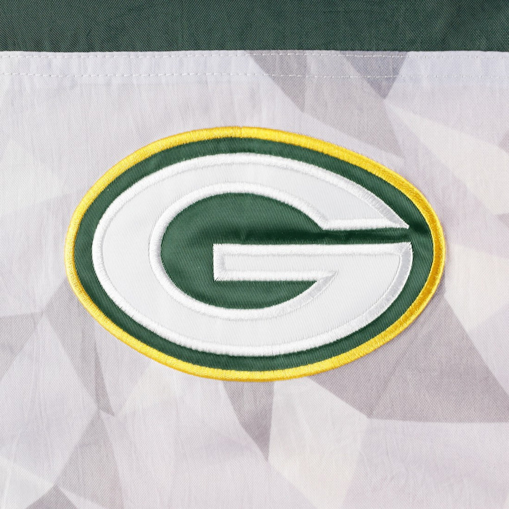 Green Bay Packers Starter Thursday Night Gridiron Raglan Half-Zip Hooded Jacket White/Green - NFL