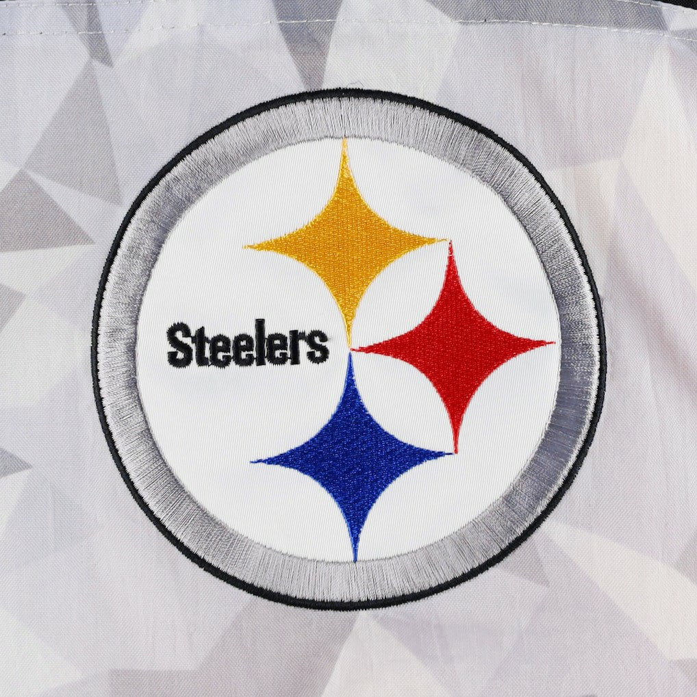 Pittsburgh Steelers Starter Thursday Night Gridiron Raglan Half-Zip Hooded Jacket White/Black - NFL