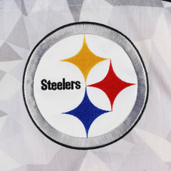 Pittsburgh Steelers Starter Thursday Night Gridiron Raglan Half-Zip Hooded Jacket White/Black - NFL