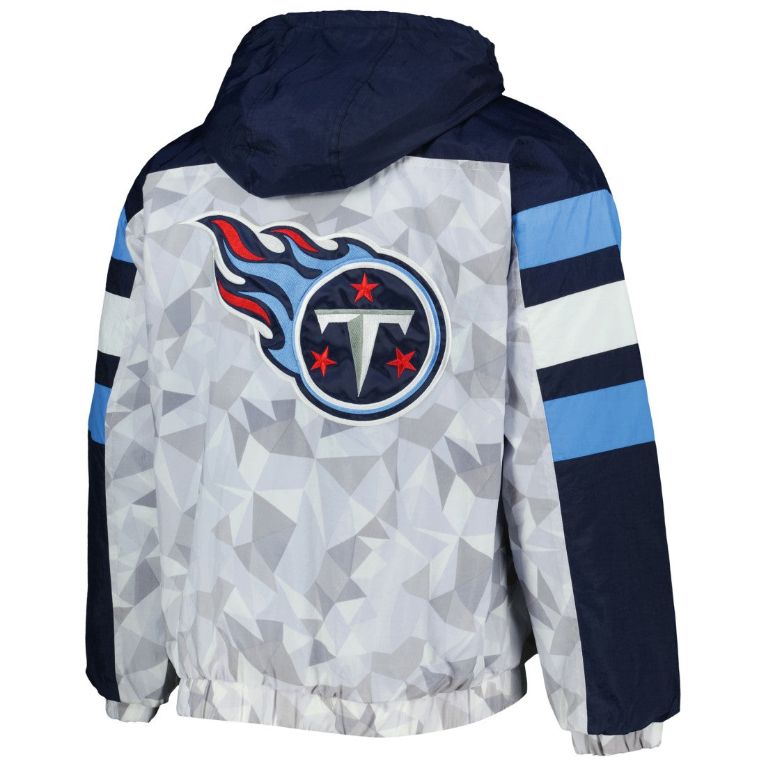 Tennessee Titans Starter Thursday Night Gridiron Raglan Half-Zip Hooded Jacket White/Navy - NFL