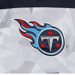 Tennessee Titans Starter Thursday Night Gridiron Raglan Half-Zip Hooded Jacket White/Navy - NFL