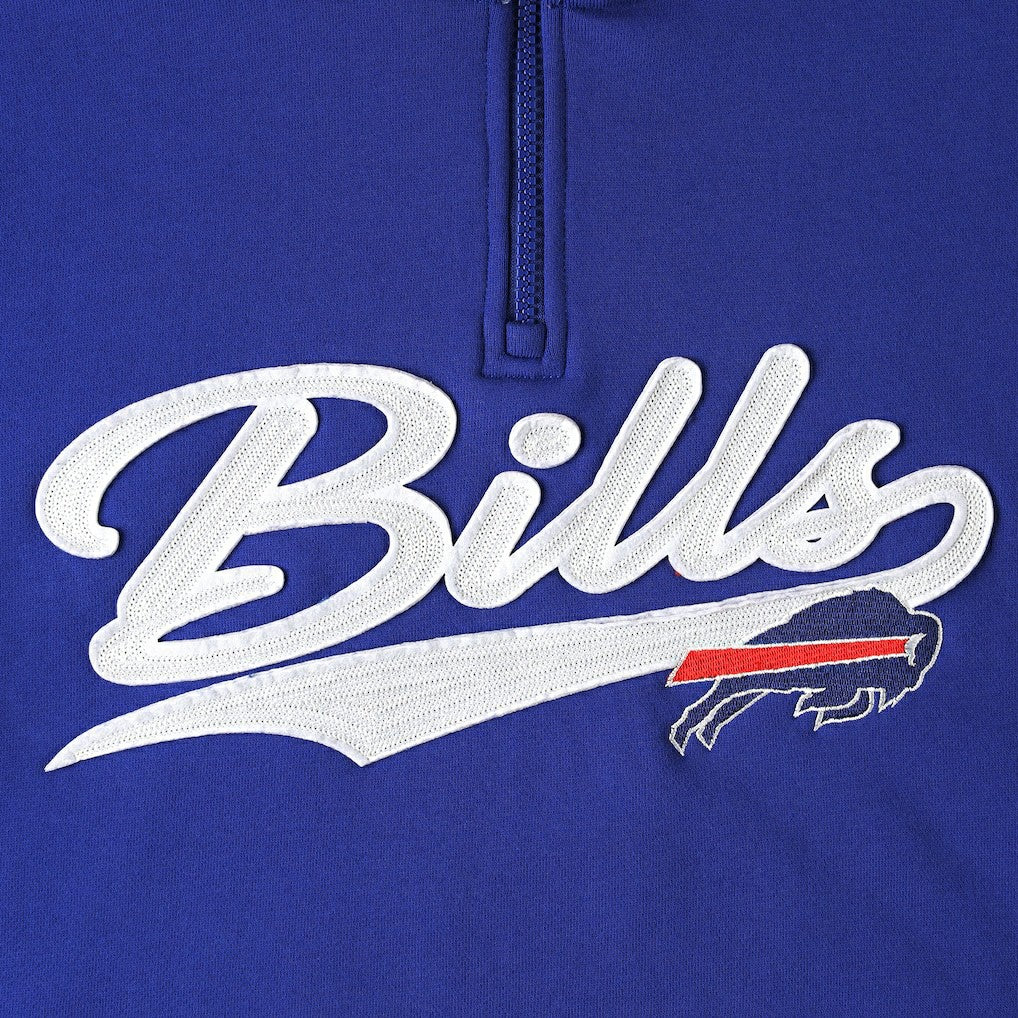 Buffalo Bills Tommy Hilfiger Aiden Quarter-Zip Sweatshirt Royal/Red - NFL