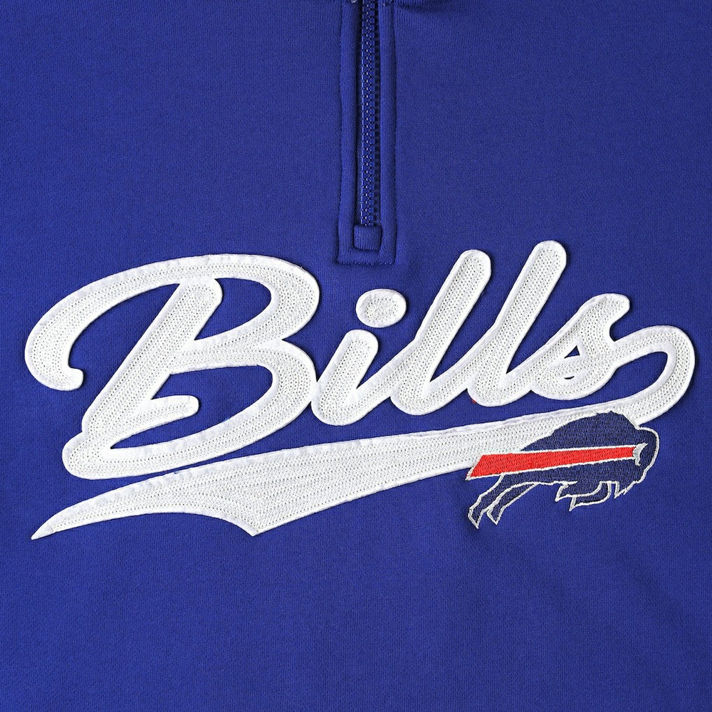 Buffalo Bills Tommy Hilfiger Aiden Quarter-Zip Sweatshirt Royal/Red - NFL