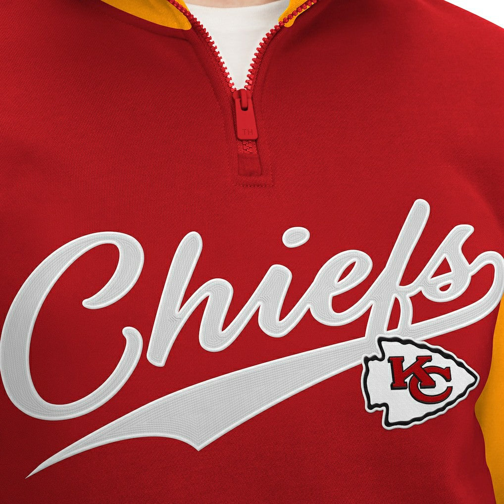 Kansas City Chiefs Tommy Hilfiger Aiden Quarter-Zip Sweatshirt Red/Gold - NFL