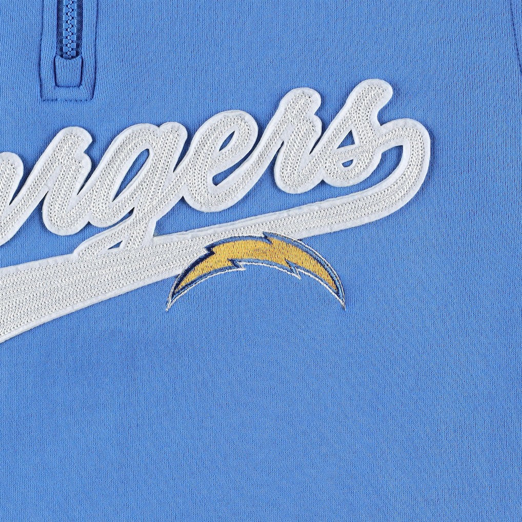 Los Angeles Chargers Tommy Hilfiger Aiden Quarter-Zip Sweatshirt Powder Blue/Gold - NFL