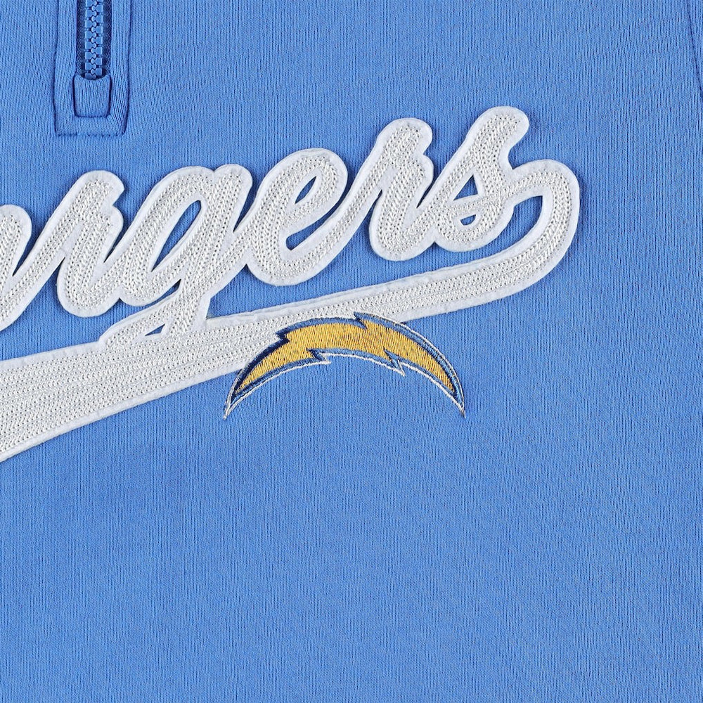 Los Angeles Chargers Tommy Hilfiger Aiden Quarter-Zip Sweatshirt Powder Blue/Gold - NFL