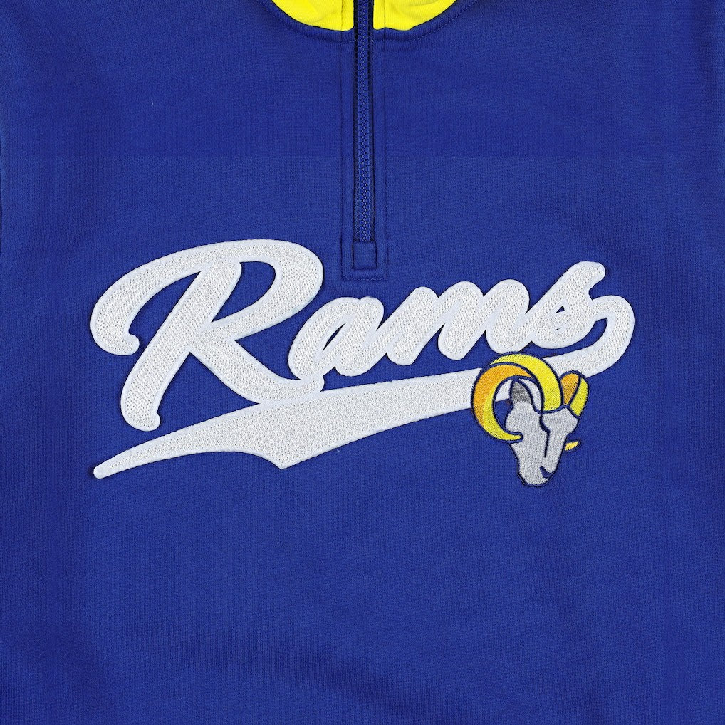 Los Angeles Rams Tommy Hilfiger Aiden Quarter-Zip Sweatshirt Royal/Gold - NFL