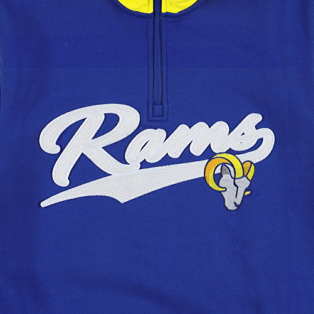 Los Angeles Rams Tommy Hilfiger Aiden Quarter-Zip Sweatshirt Royal/Gold - NFL