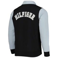 Las Vegas Raiders Tommy Hilfiger Aiden Quarter-Zip Sweatshirt Black/Silver - NFL