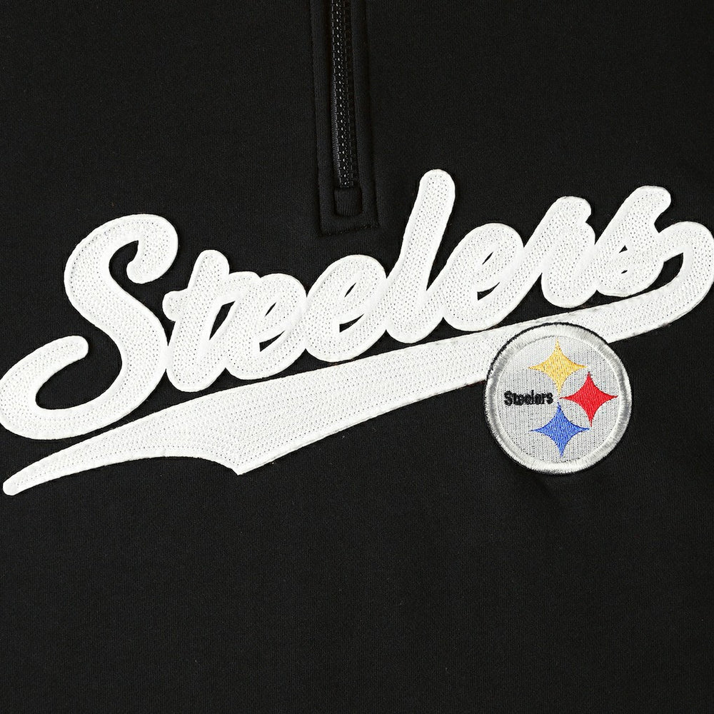 Pittsburgh Steelers Tommy Hilfiger Aiden Quarter-Zip Sweatshirt Black/Gold - NFL
