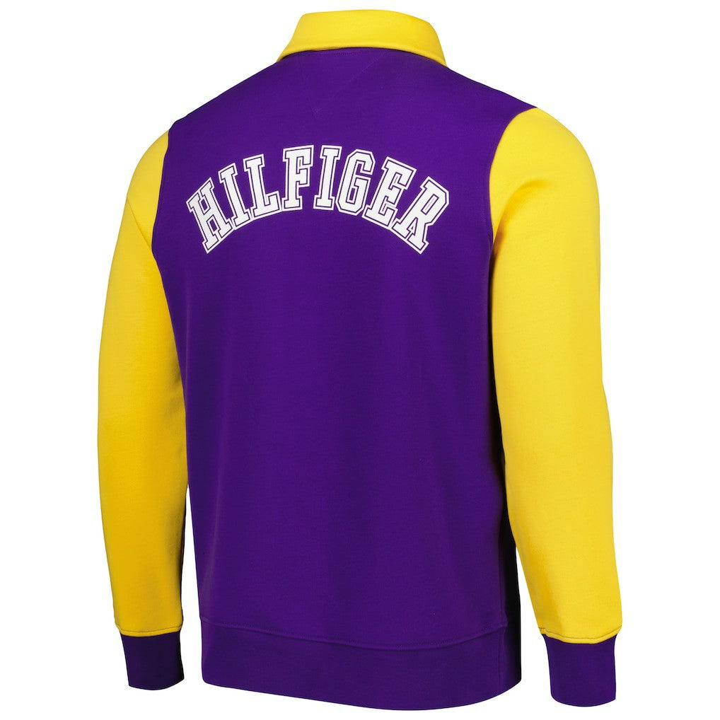 Minnesota Vikings Tommy Hilfiger Aiden Quarter-Zip Sweatshirt Purple/Gold - NFL