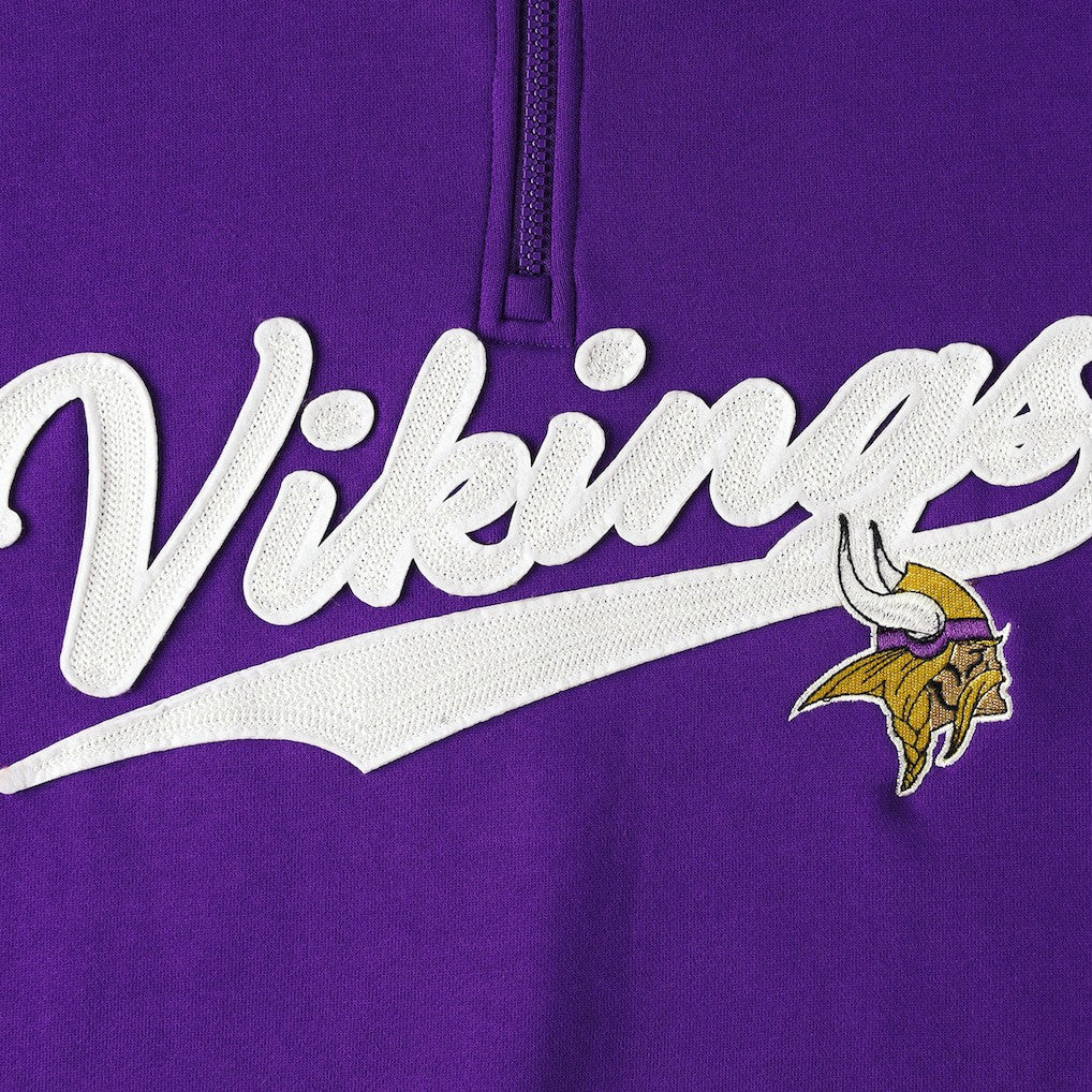 Minnesota Vikings Tommy Hilfiger Aiden Quarter-Zip Sweatshirt Purple/Gold - NFL