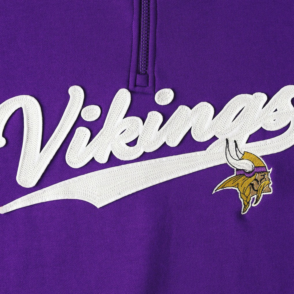 Minnesota Vikings Tommy Hilfiger Aiden Quarter-Zip Sweatshirt Purple/Gold - NFL
