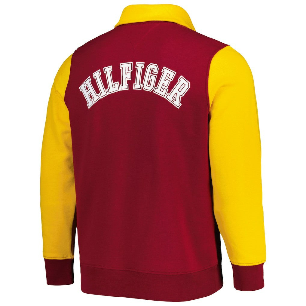 Washington Commanders Tommy Hilfiger Aiden Quarter-Zip Sweatshirt Burgundy/Gold - NFL