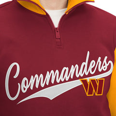 Washington Commanders Tommy Hilfiger Aiden Quarter-Zip Sweatshirt Burgundy/Gold - NFL