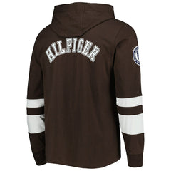 Cleveland Browns Tommy Hilfiger Alex Long Sleeve Hoodie T-Shirt Brown/White - NFL