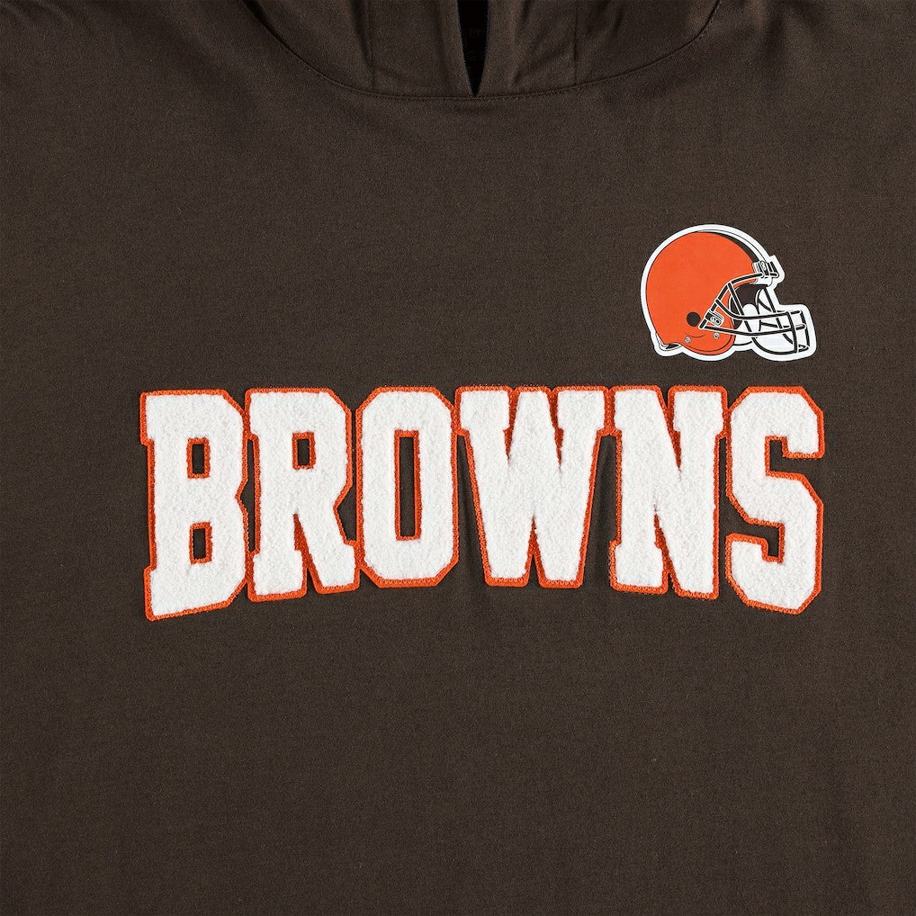 Cleveland Browns Tommy Hilfiger Alex Long Sleeve Hoodie T-Shirt Brown/White - NFL