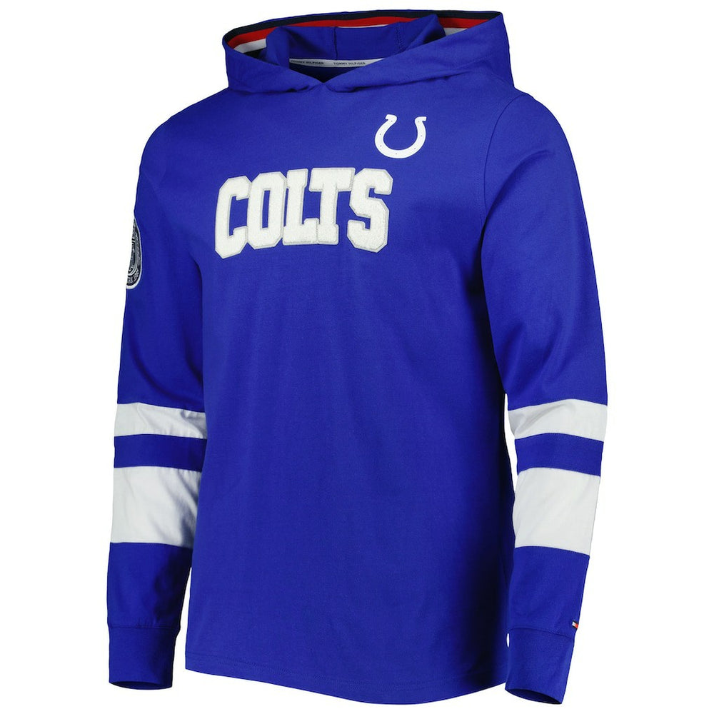 Indianapolis Colts Tommy Hilfiger Alex Long Sleeve Hoodie T-Shirt Royal/White - NFL