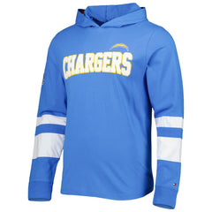 Los Angeles Chargers Tommy Hilfiger Alex Long Sleeve Hoodie T-Shirt Powder Blue/White - NFL