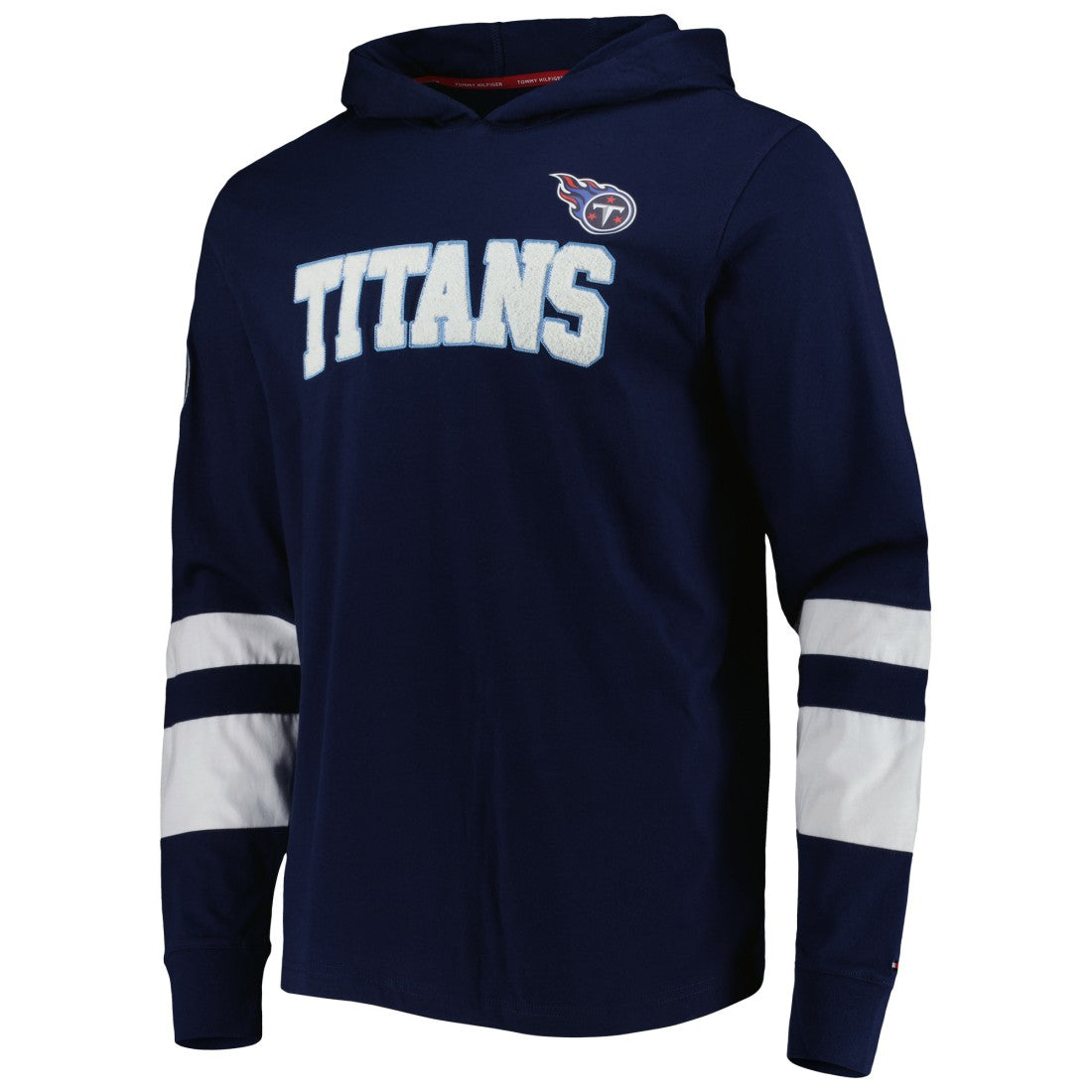 Tennessee Titans Tommy Hilfiger Alex Long Sleeve Hoodie T-Shirt Navy/White - NFL
