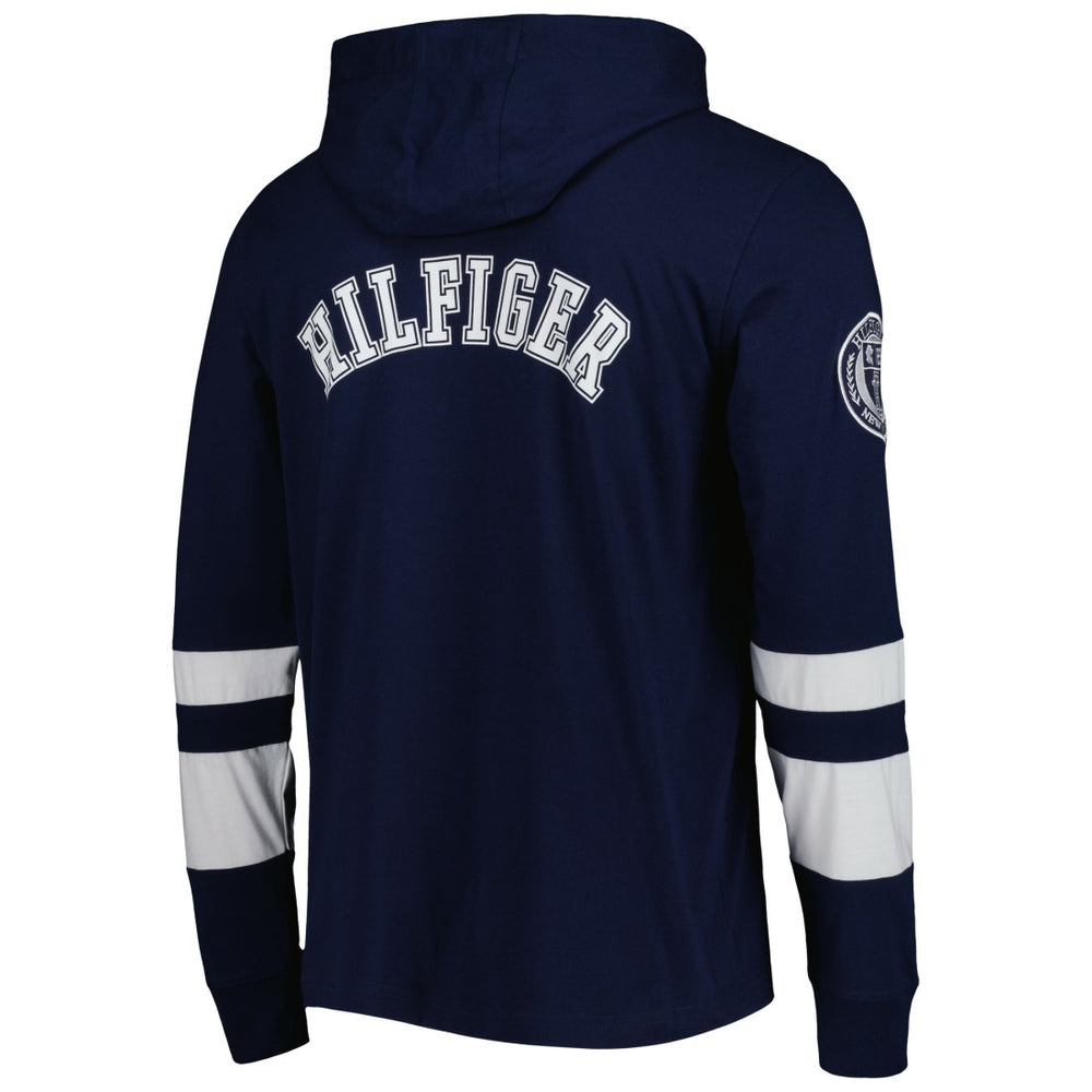 Tennessee Titans Tommy Hilfiger Alex Long Sleeve Hoodie T-Shirt Navy/White - NFL